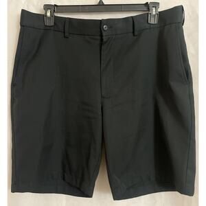 PGA Tour 38/9.5 Black Golf‎ Performance Flat Front Pants 4 Pocket